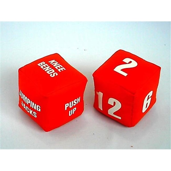 Everrich Industries Everrich EVC-0061 4 x 4 x 4 Inch Fitness Dice - Set of 2 EVC-0061 - main
